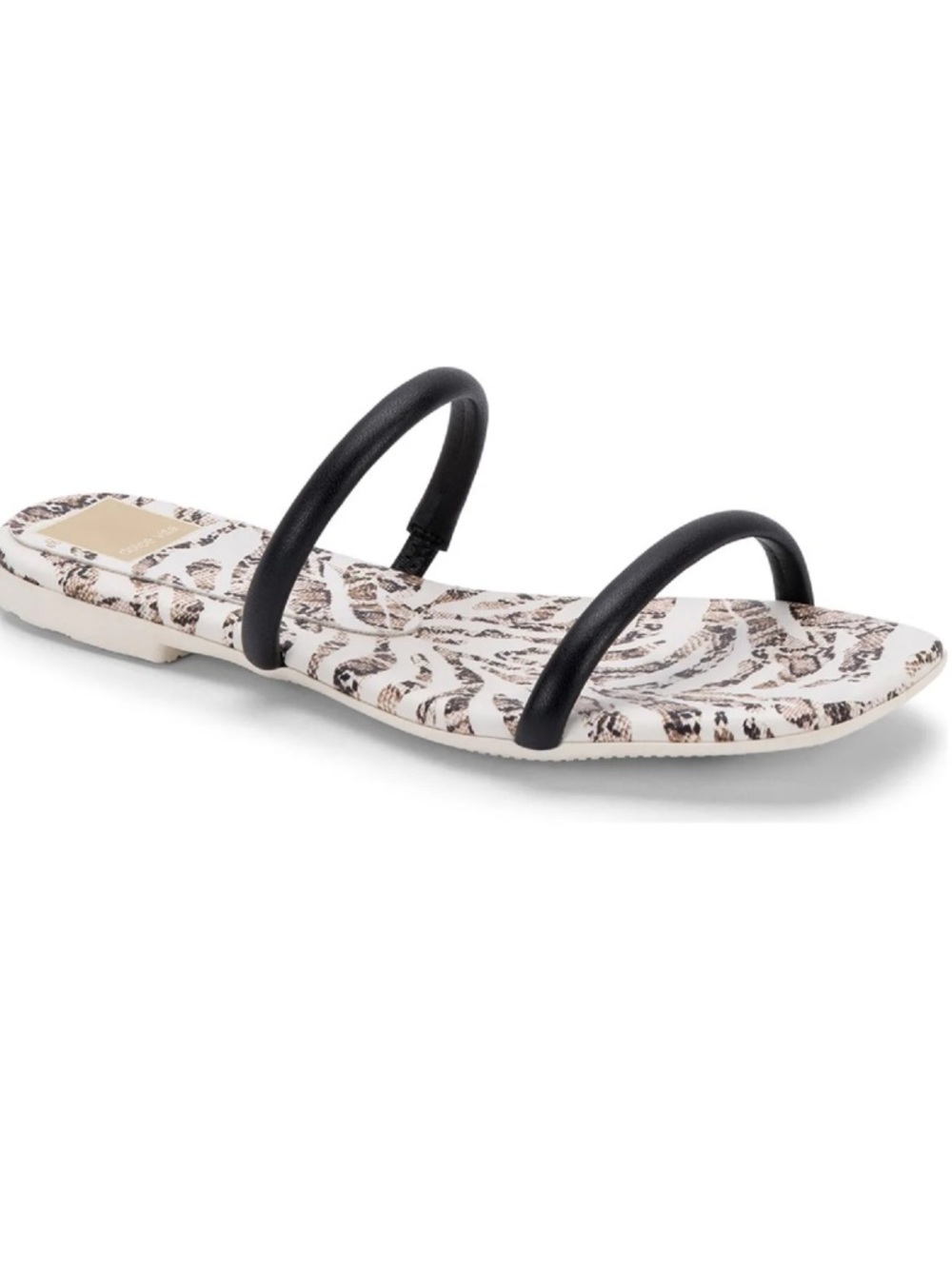 Dolce Vita Lester Faux Leather Banded Flat Summer Chic Sandals